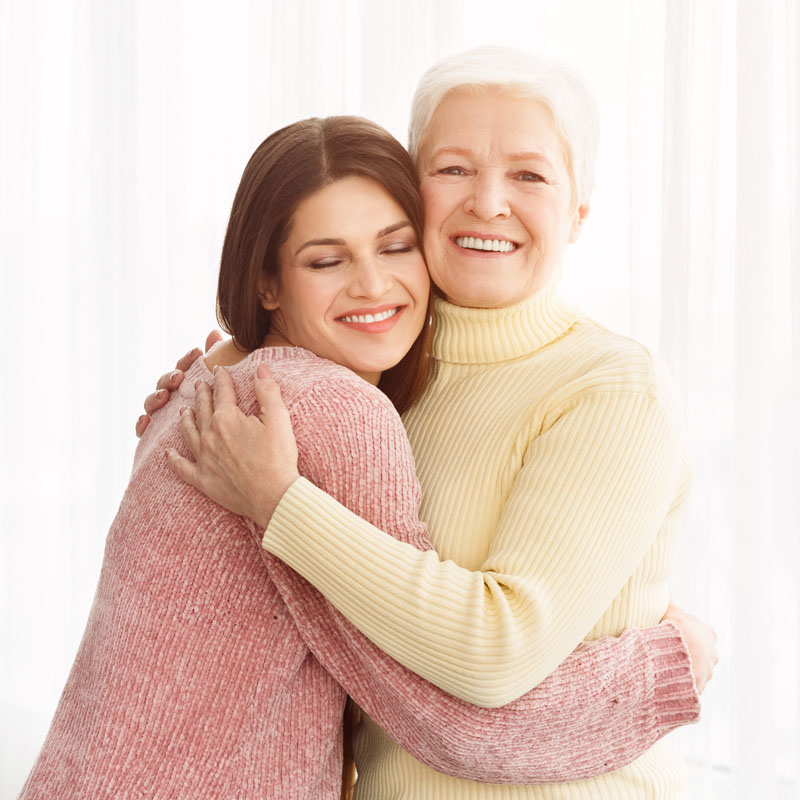 Daughter taking care of Mother